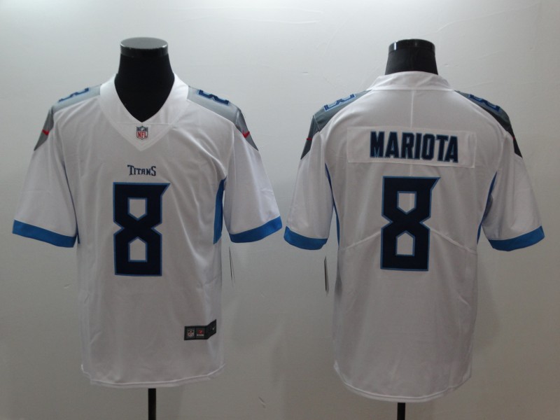 Men's Tennessee Titans Marcus Mariota #8 White Jersey
